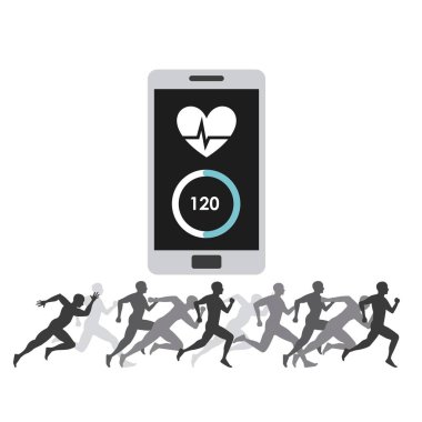 sağlıklı ve fitness yaşam tarzı tasarım