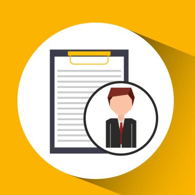 işadamı karakter Pano kavramı