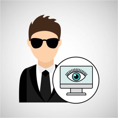 karakter adam korunan dijital bilgisayar