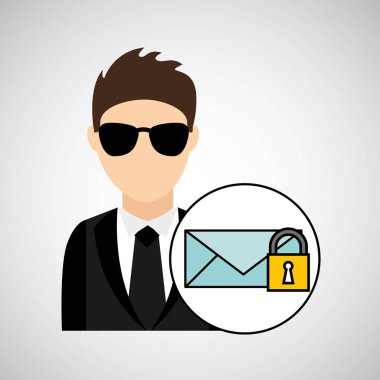 adam çizgi film e-posta dijital teknoloji güvenlik