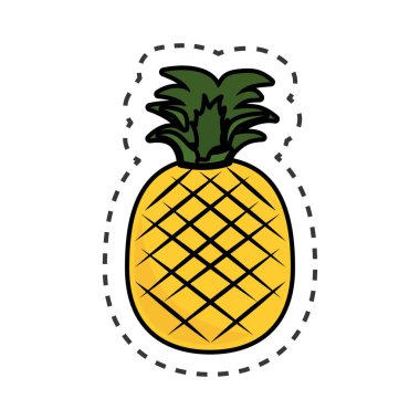 taze meyve izole simgesi