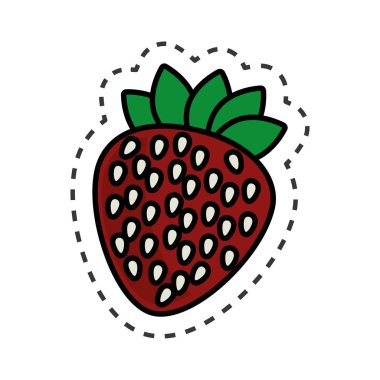 taze meyve izole simgesi