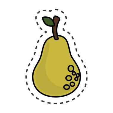 taze meyve izole simgesi