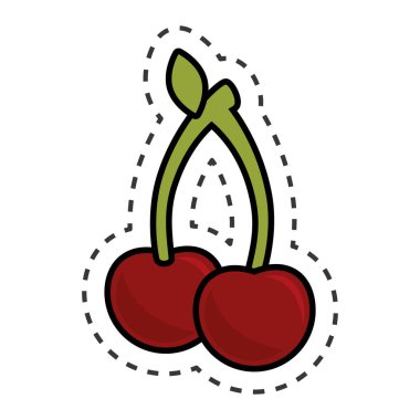 taze meyve izole simgesi