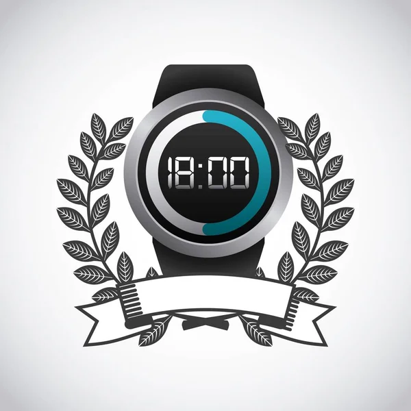 スポーツのためのスマートな腕時計 — ストックベクタ