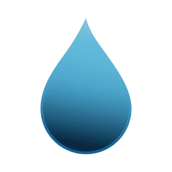 Drop water isolated icon — стоковый вектор