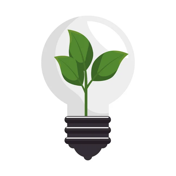 Plant met pot geïsoleerde pictogram — Stockvector