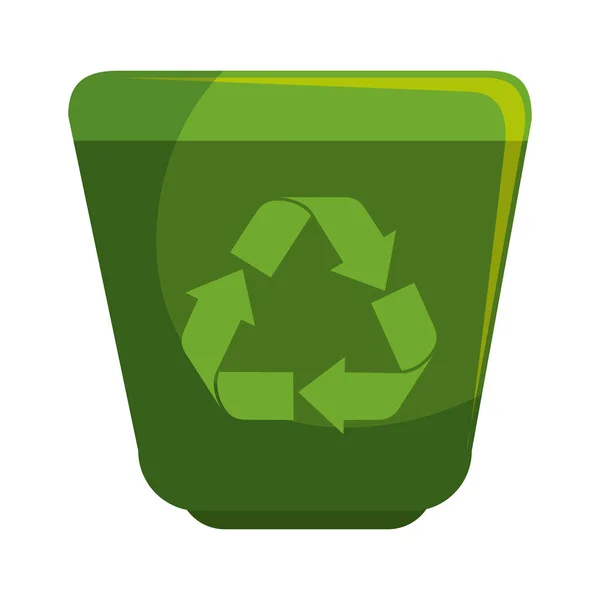 Recycler les déchets avec des flèches — Image vectorielle