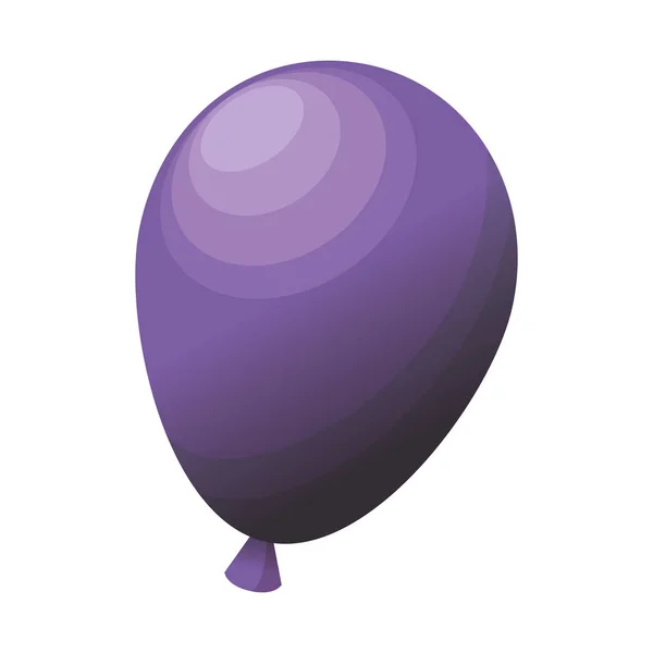 Luftballons Party isolierte Ikone — Stockvektor