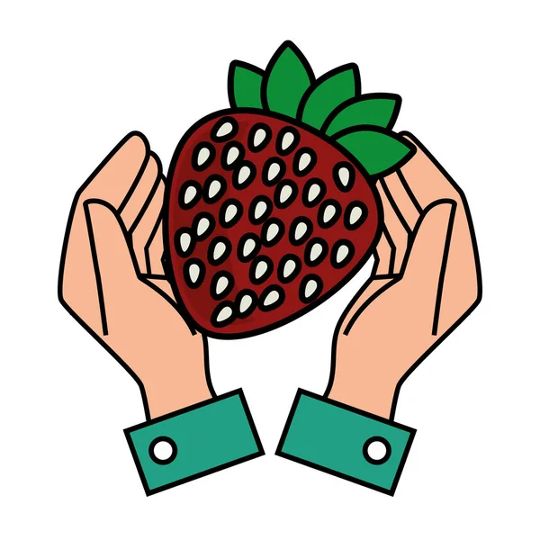 Vers fruit geïsoleerde pictogram — Stockvector