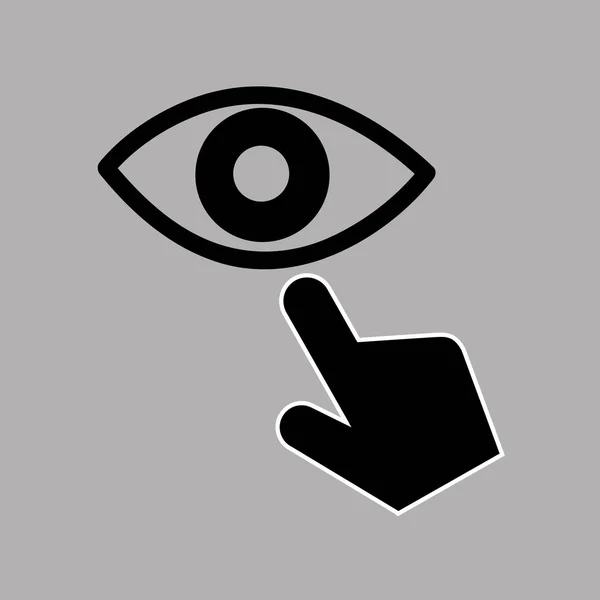 Protección de datos teléfono inteligente vigilancia ocular gráfico — Archivo Imágenes Vectoriales