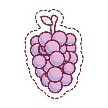 taze meyve izole simgesi