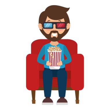 3d galsses karakter olan kişi