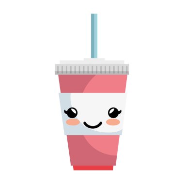 soda içecek izole simgesi