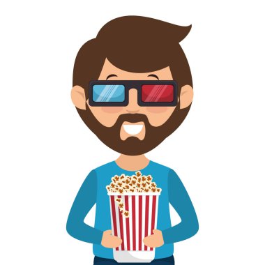 3d galsses karakter olan kişi