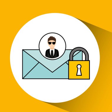 adam çizgi film e-posta dijital teknoloji güvenlik