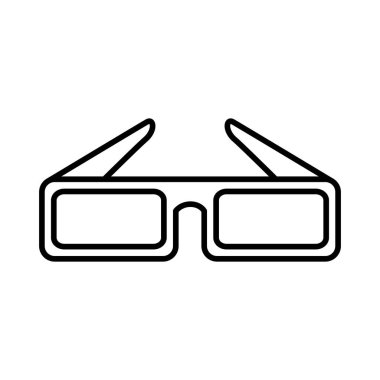 gözlük 3d sinema simgesi