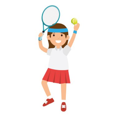 Tenis oyuncu karakter simgesi