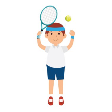 Tenis oyuncu karakter simgesi