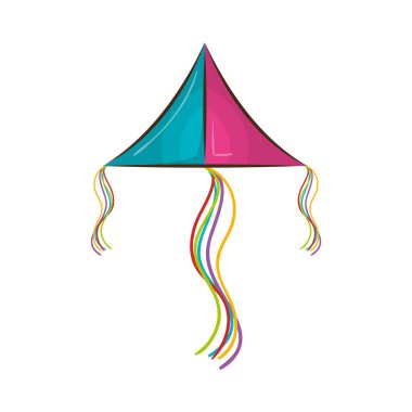 Uçurtma uçan oyuncak izole simgesi