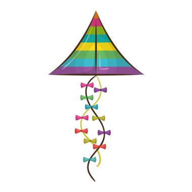 Uçurtma uçan oyuncak izole simgesi