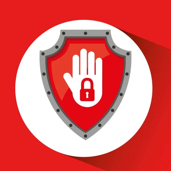 アクセス データ保護を保持していない手 — ストックベクタ