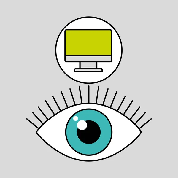 互联网安全的计算机保护 — 图库矢量图片