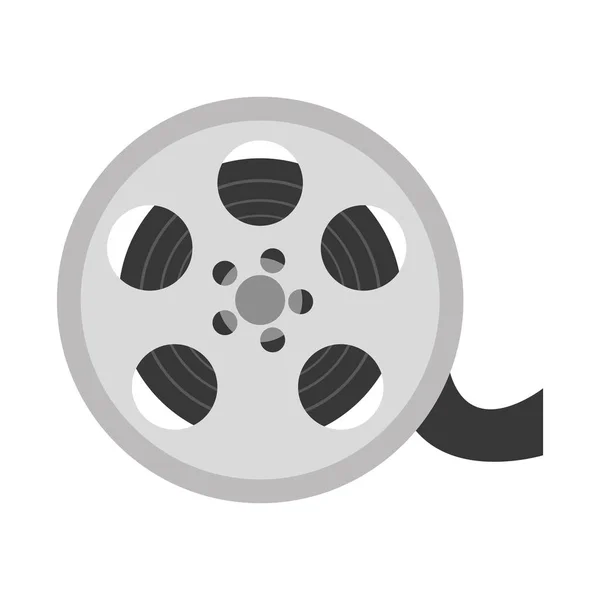 Reel film geïsoleerde pictogram — Stockvector