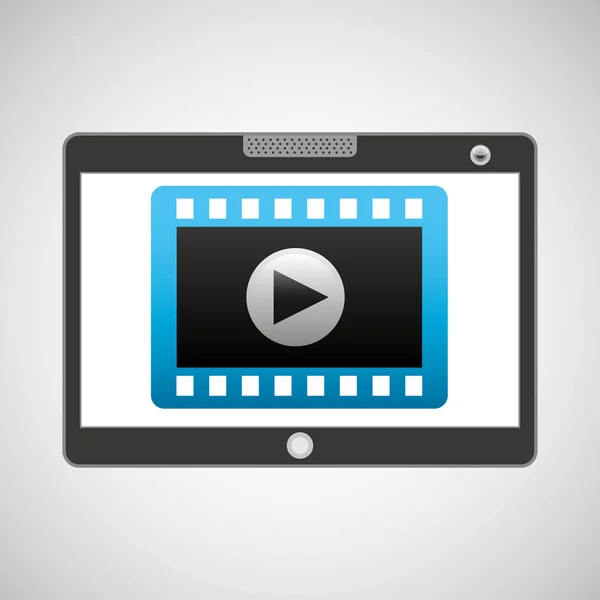 Touchpad digitale video strip — Stockvector
