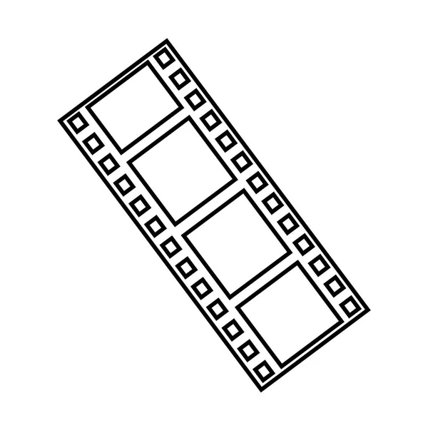 Стрічковий запис кінотеатру ізольована піктограма — стоковий вектор