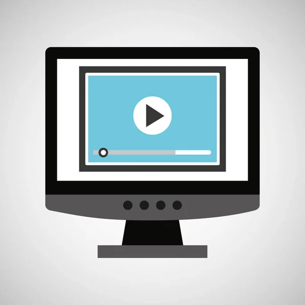 Programmazione codifica video per computer — Vettoriale Stock