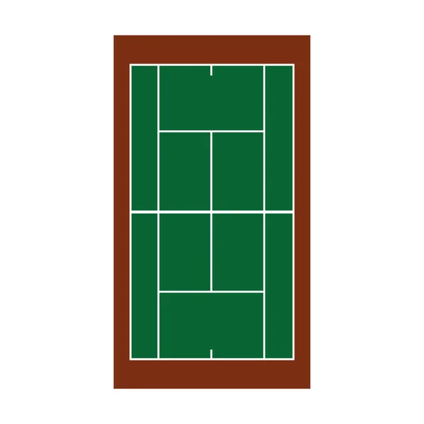 Tennis camp net isolated icon — Stock Vector