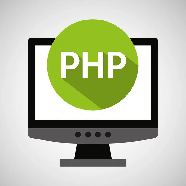 Bilgisayar web geliştirme php — Stok Vektör