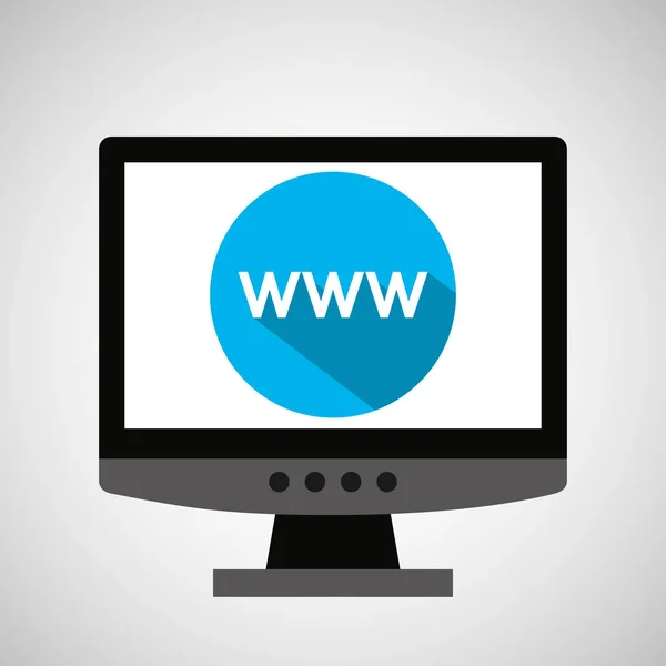 Υπολογιστή web ανάπτυξη www — Διανυσματικό Αρχείο