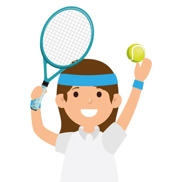 Икона теннисиста — стоковый вектор