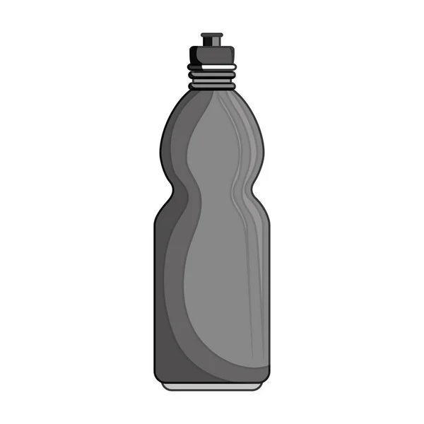 Acqua bottiglia palestra isolato icona — Vettoriale Stock