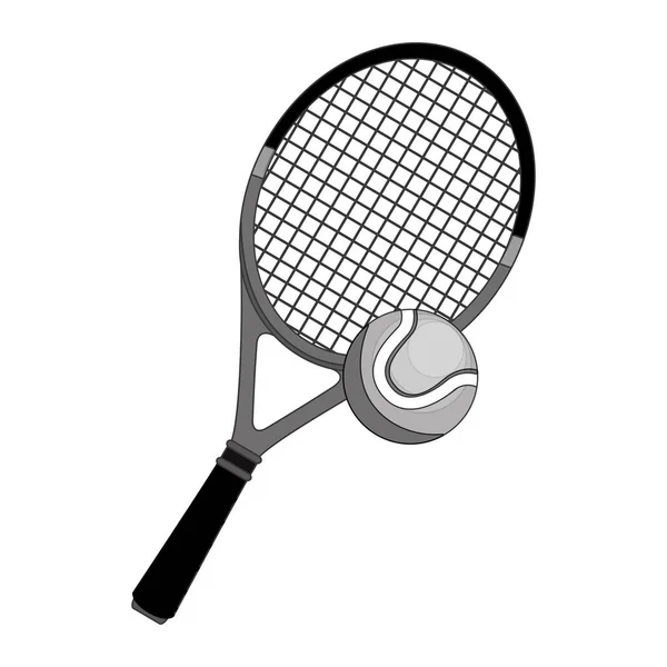 Ikona tenisového raketového vybavení — Stockový vektor