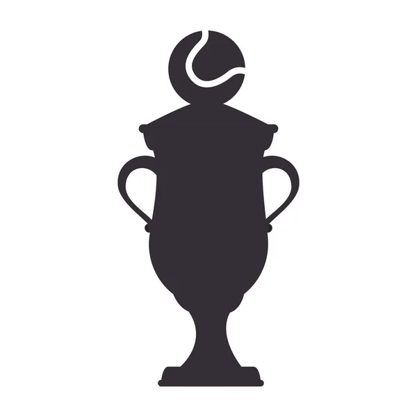 Troféu ícone de tênis campeonato —  Vetores de Stock