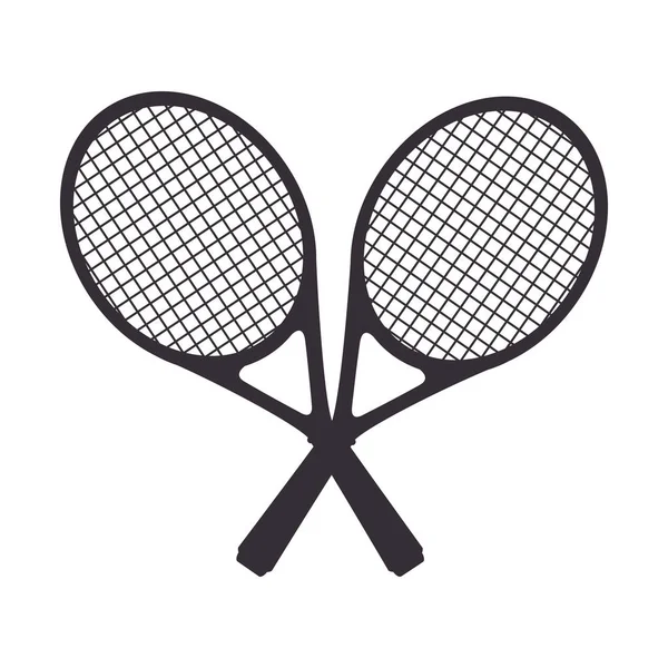 Tennis racket equipment icon — Stock Vector