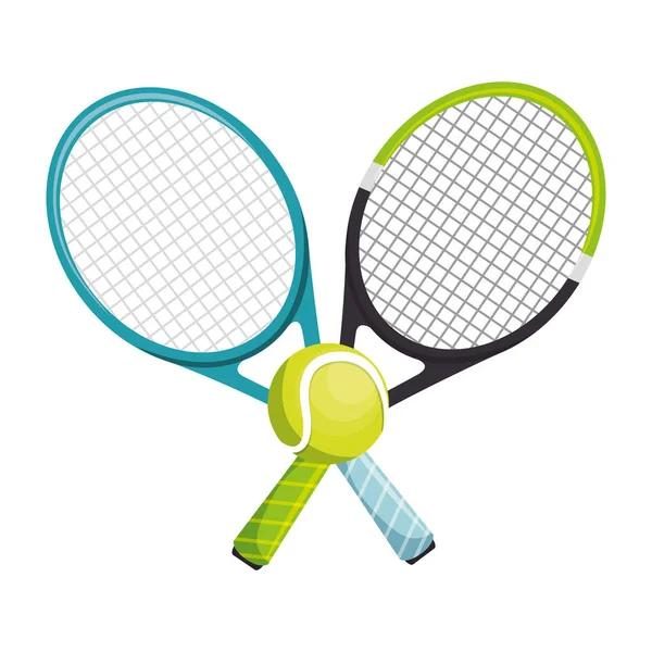 Raqueta de tenis equipo icono — Vector de stock