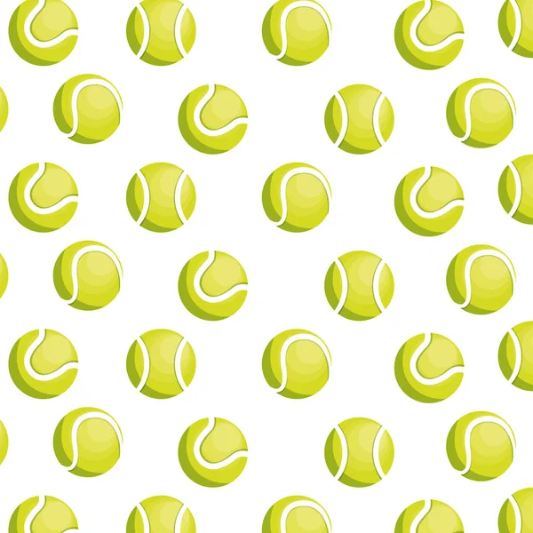 Balle de tennis icône isolée — Image vectorielle