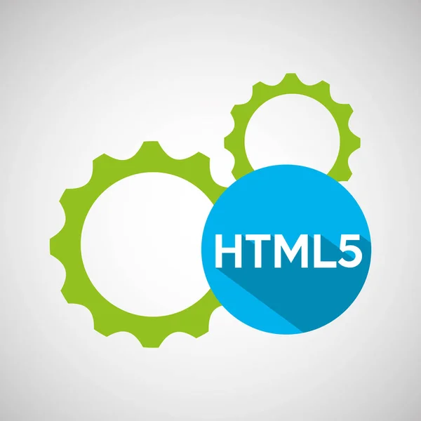 Engrenages de développement web html5 — Image vectorielle