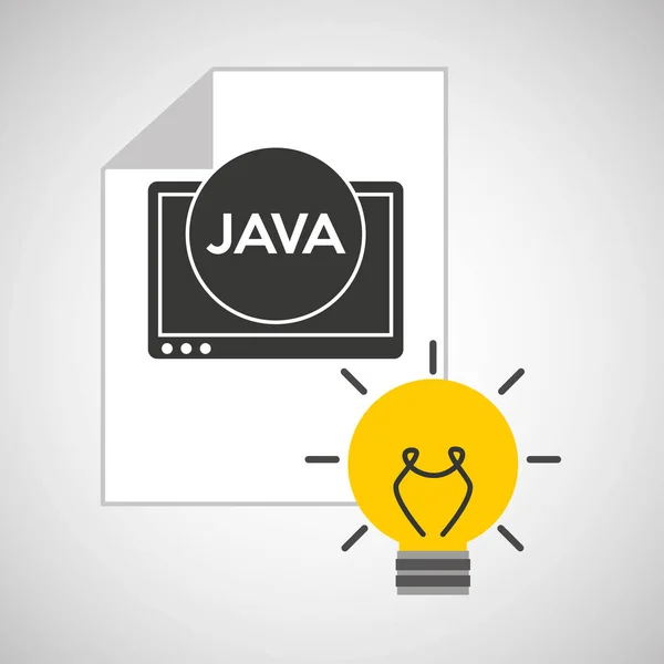 Idea code web program java — Stock Vector