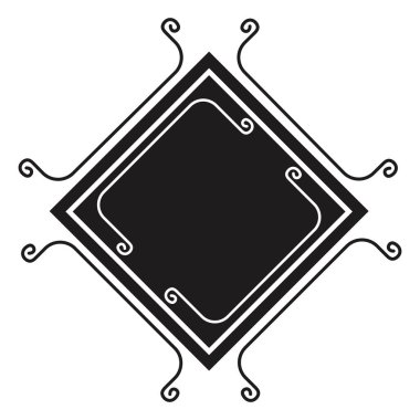 zarif çerçeve çizim izole simgesi