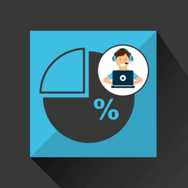 karakter kulaklık dizüstü grafik