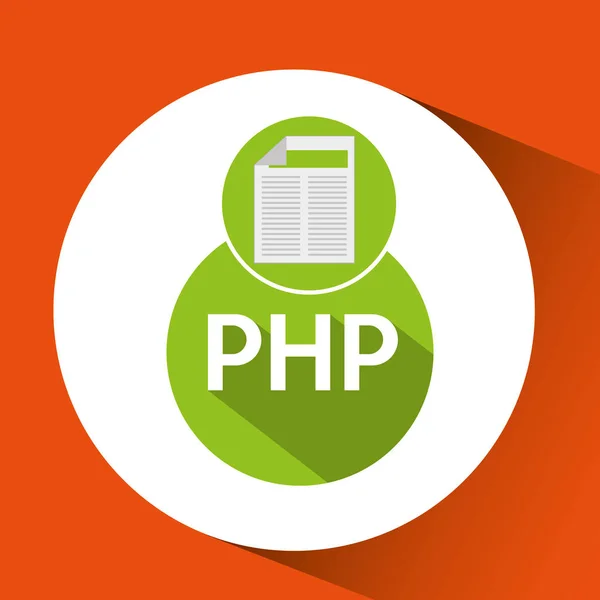 Document de développement web php — Image vectorielle