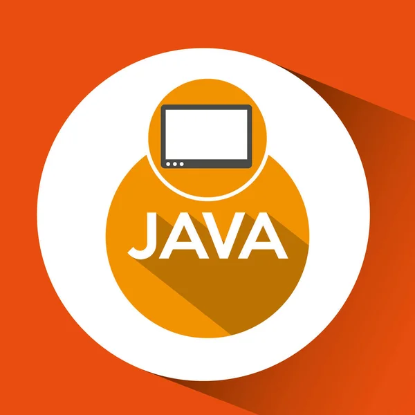 Desenvolvimento web tecnologia java —  Vetores de Stock