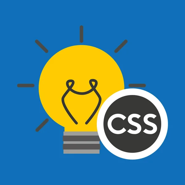 Idee code web programm css — Stockvektor