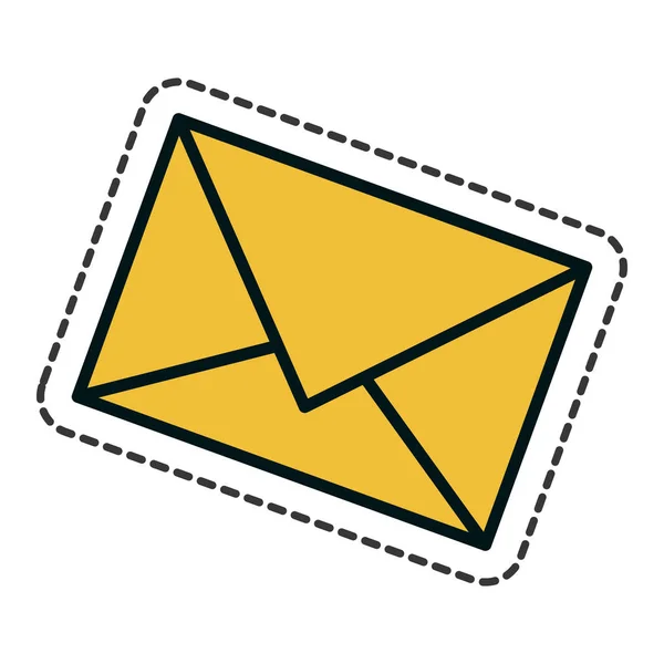 Izolované ikona obálky dopis — Stockový vektor
