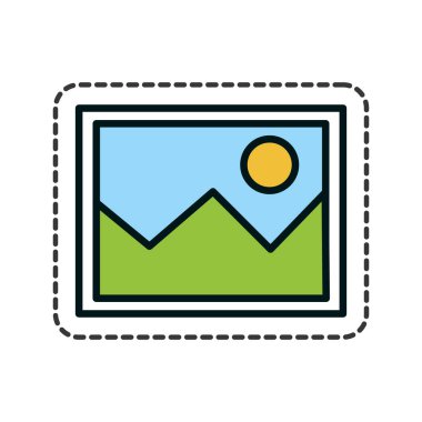 resim dosyası izole simgesi